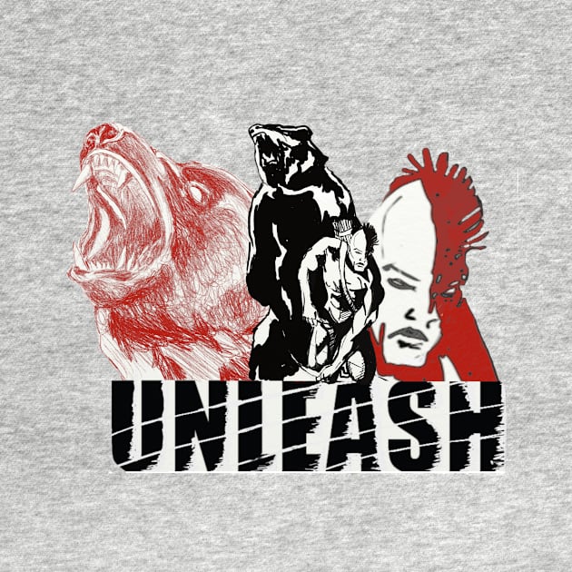 Unleash - Bear and Mohawk Warrior by unityheroes